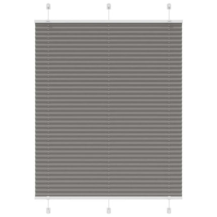 Plisserad persienn antracit 105x100 cm tyg bredd 104,4 cm