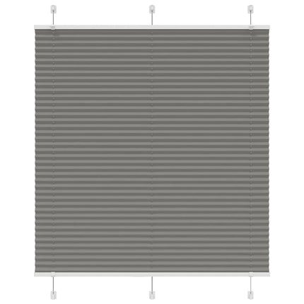 Plisserad persienn antracit 120x100 cm tyg bredd 119,4 cm