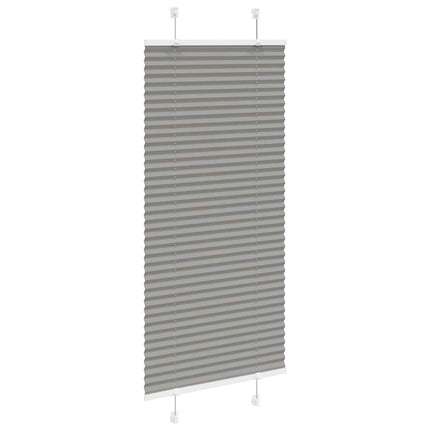 Plisserad persienn antracit 55x150cm tyg bredd 54,4cm polyester