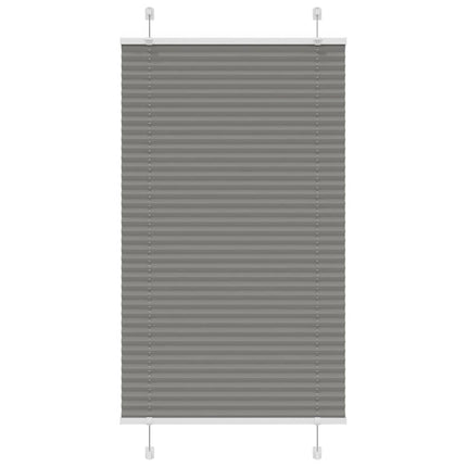 Plisserad persienn antracit 75x150cm tyg bredd 74,4cm polyester