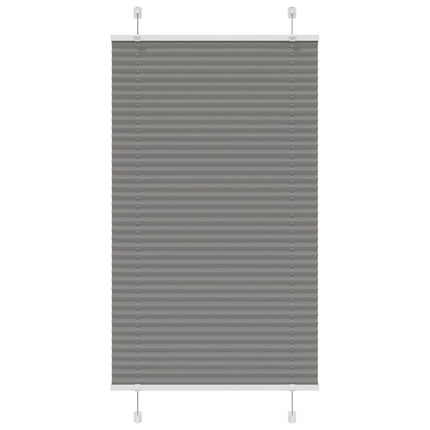 Plisserad persienn antracit 80x150cm tyg bredd 79,4cm polyester