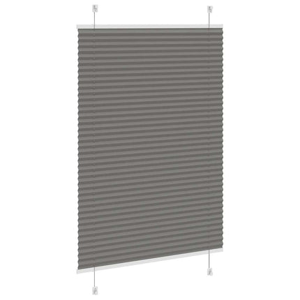 Plisserad persienn antracit 85x150cm tyg bredd 84,4cm polyester