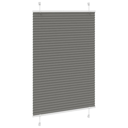 Plisserad persienn antracit 95x150cm tyg bredd 94,4cm polyester