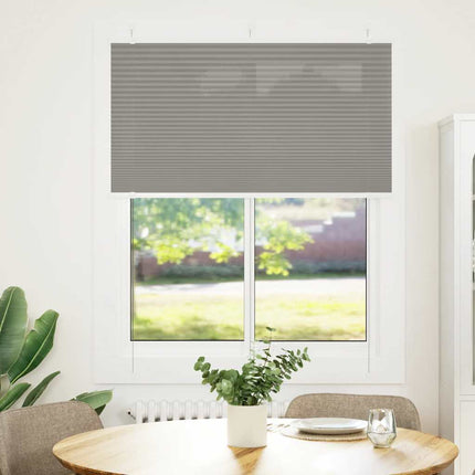 Plisserad persienn antracit 105x150 cm tyg bredd 104,4 cm