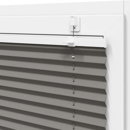 Plisserad persienn antracit 105x150 cm tyg bredd 104,4 cm