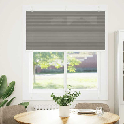 Plisserad persienn antracit 120x150 cm tyg bredd 119,4 cm
