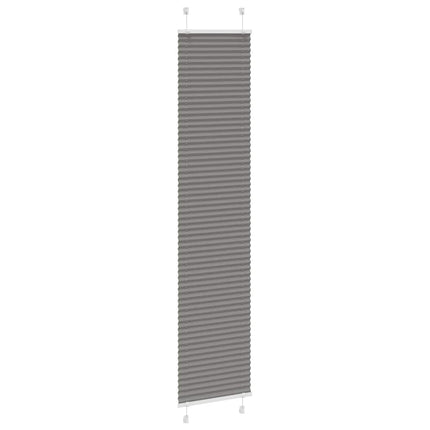 Plisserad persienn antracit 40x200cm tyg bredd 39,4cm polyester