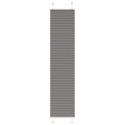 Plisserad persienn antracit 50x200cm tyg bredd 49,4cm polyester