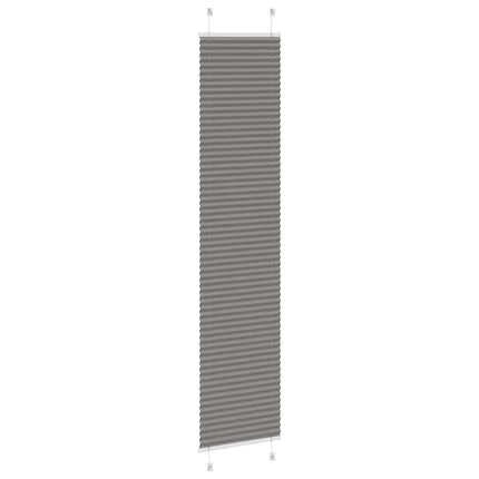 Plisserad persienn antracit 50x200cm tyg bredd 49,4cm polyester