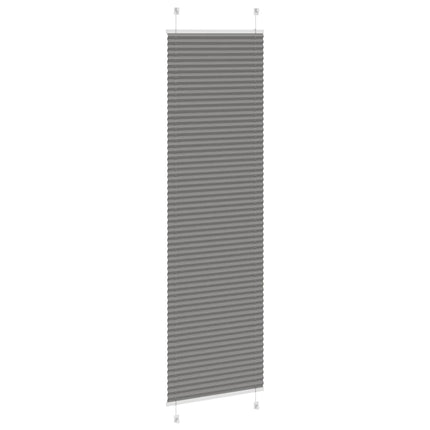 Plisserad persienn antracit 55x200cm tyg bredd 54,4cm polyester