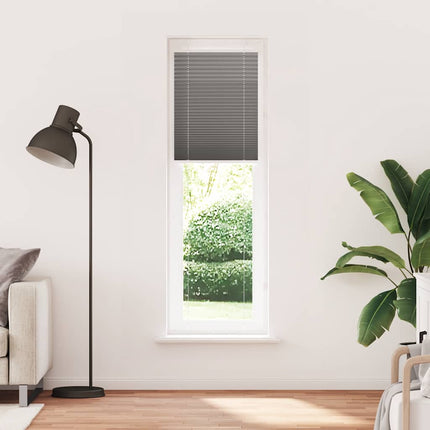 Plisserad persienn antracit 65x200cm tyg bredd 64,4cm polyester