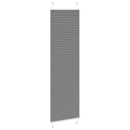 Plisserad persienn antracit 65x200cm tyg bredd 64,4cm polyester