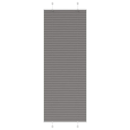 Plisserad persienn antracit 75x200cm tyg bredd 74,4cm polyester