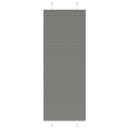 Plisserad persienn antracit 80x200cm tyg bredd 79,4cm polyester