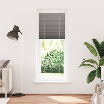 Plisserad persienn antracit 80x200cm tyg bredd 79,4cm polyester