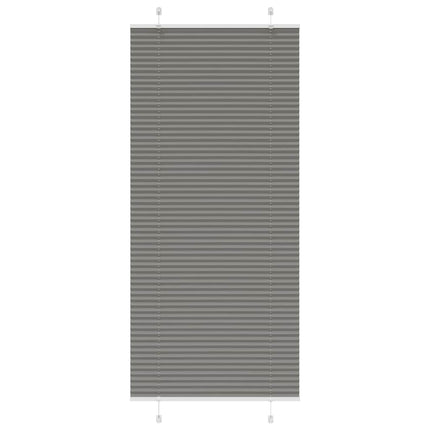 Plisserad persienn antracit 90x200cm tyg bredd 89,4cm polyester
