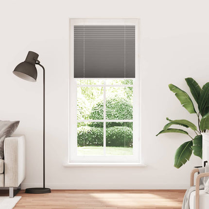 Plisserad persienn antracit 90x200cm tyg bredd 89,4cm polyester