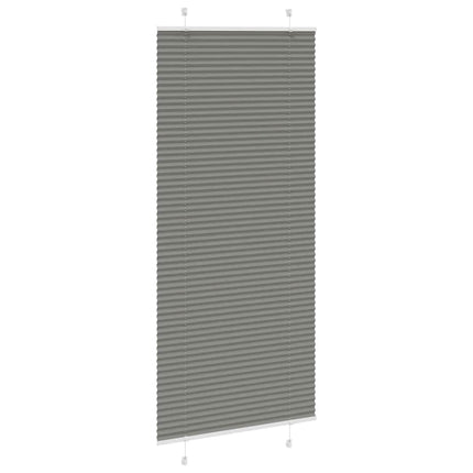 Plisserad persienn antracit 90x200cm tyg bredd 89,4cm polyester