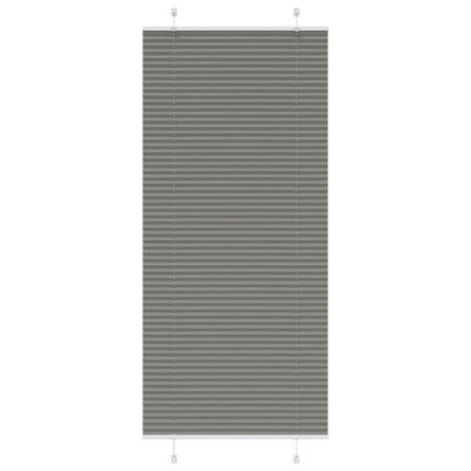 Plisserad persienn antracit 95x200cm tyg bredd 94,4cm polyester