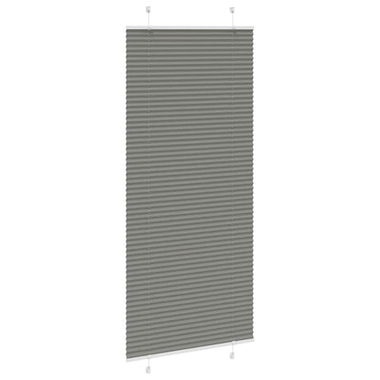 Plisserad persienn antracit 95x200cm tyg bredd 94,4cm polyester