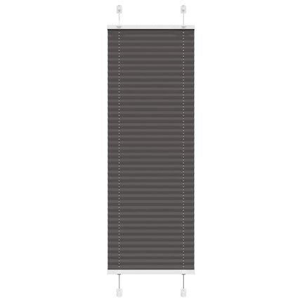 Plisserad persienn svart 45x100cm tyg bredd 44,4cm polyester