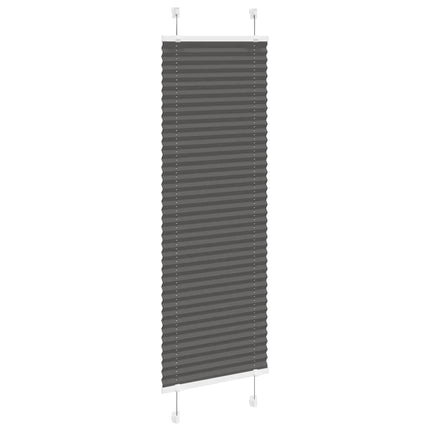 Plisserad persienn svart 45x100cm tyg bredd 44,4cm polyester
