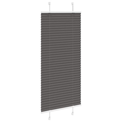 Plisserad persienn svart 55x100cm tyg bredd 54,4cm polyester