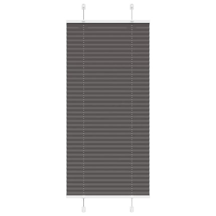 Plisserad persienn svart 60x100cm tyg bredd 59,4cm polyester