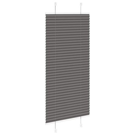 Plisserad persienn svart 60x100cm tyg bredd 59,4cm polyester
