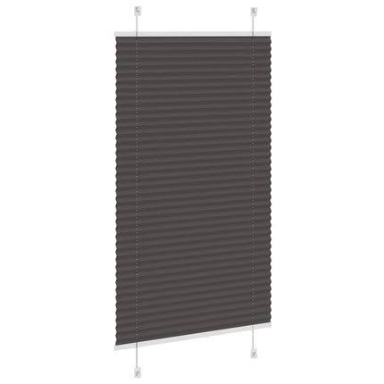 Plisserad persienn svart 70x100 cm tyg bredd 69,4 cm polyester