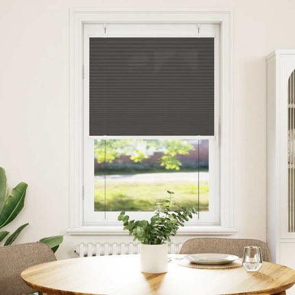 Plisserad persienn svart 80x100 cm tyg bredd 79,4 cm polyester
