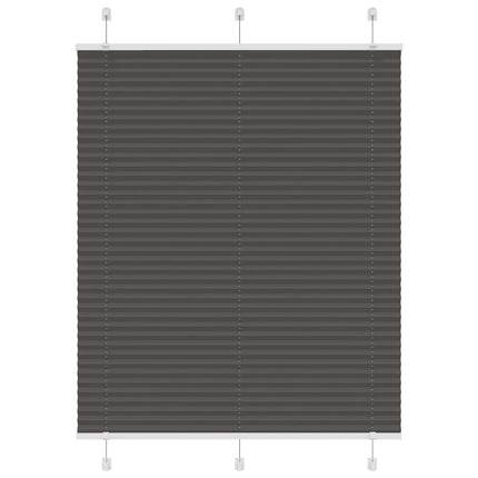 Plisserad persienn svart 105x100 cm tyg bredd 104,4cm polyester