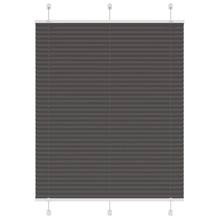Plisserad persienn svart 110x100 cm tyg bredd 109,4cm polyester