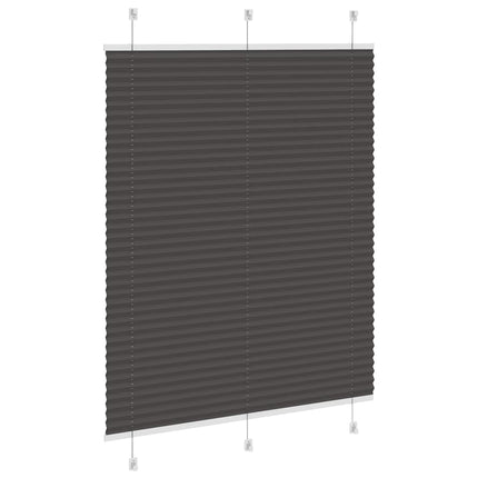 Plisserad persienn svart 110x100 cm tyg bredd 109,4cm polyester