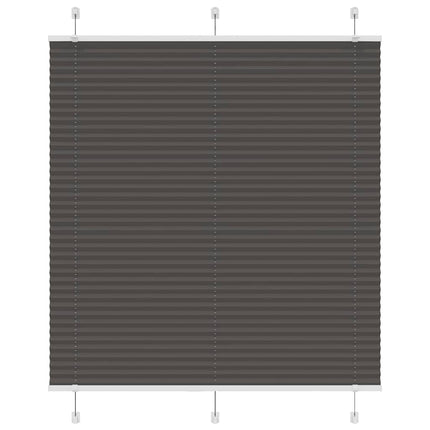 Plisserad persienn svart 115x100 cm tyg bredd 114,4cm polyester