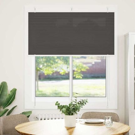 Plisserad persienn svart 120x100 cm tyg bredd 119,4cm polyester