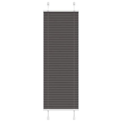 Plisserad persienn svart 45x150cm tyg bredd 44,4cm polyester