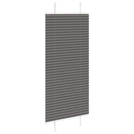 Plisserad persienn svart 55x150cm tyg bredd 54,4cm polyester