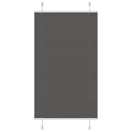 Plisserad persienn svart 75x150 cm tyg bredd 74,4 cm polyester