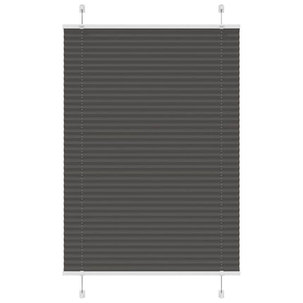 Plisserad persienn svart 85x150 cm tyg bredd 84,4 cm polyester