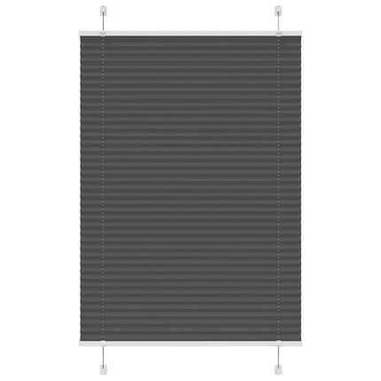 Plisserad persienn svart 100x150 cm tyg bredd 99,4 cm polyester