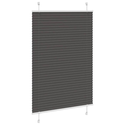 Plisserad persienn svart 100x150 cm tyg bredd 99,4 cm polyester