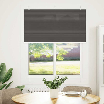 Plisserad persienn svart 105x150 cm tyg bredd 104,4cm polyester