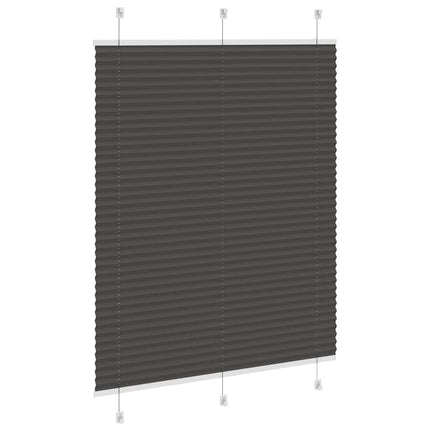 Plisserad persienn svart 110x150 cm tyg bredd 109,4cm polyester