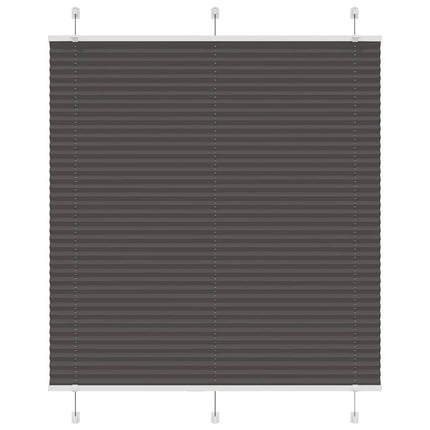 Plisserad persienn svart 115x150 cm tyg bredd 114,4cm polyester