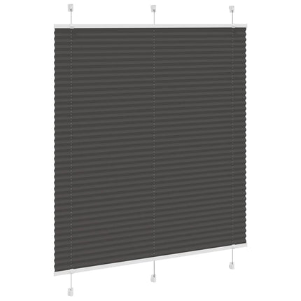 Plisserad persienn svart 120x150 cm tyg bredd 119,4cm polyester