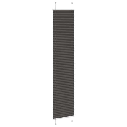 Plisserad persienn svart 40x200cm tyg bredd 39,4cm polyester