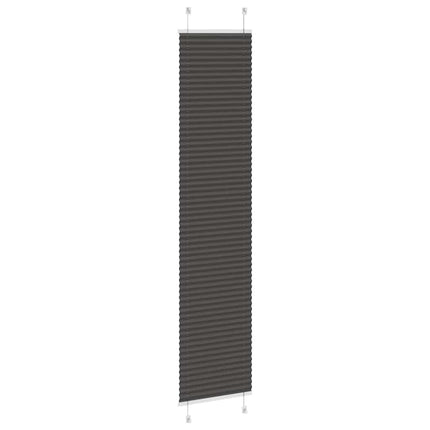 Plisserad persienn svart 50x200cm tyg bredd 49,4cm polyester