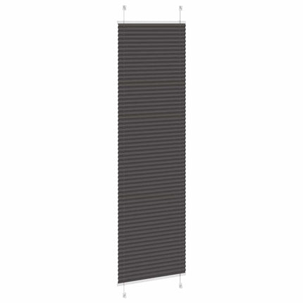 Plisserad persienn svart 55x200cm tyg bredd 54,4cm polyester