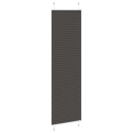 Plisserad persienn svart 60x200cm tyg bredd 59,4cm polyester